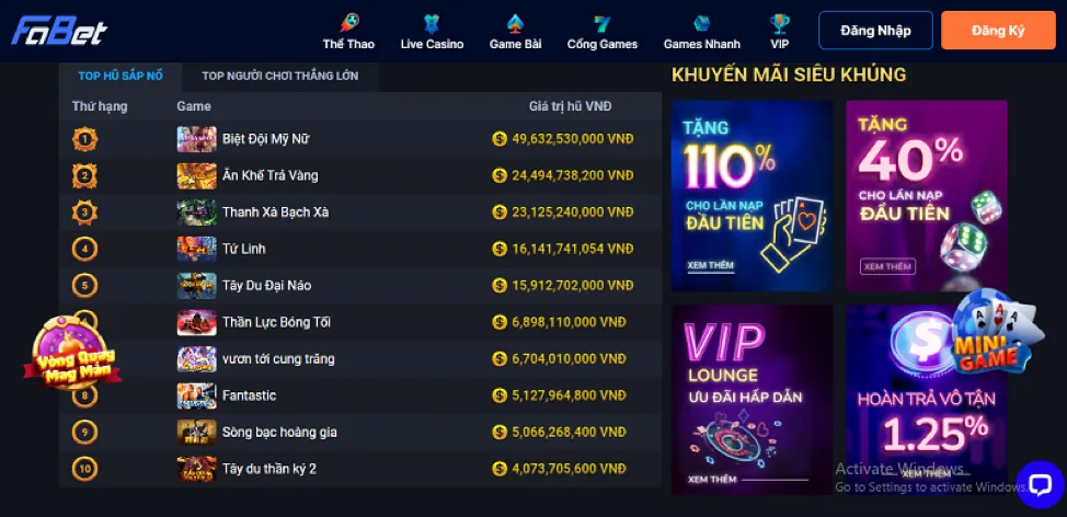 Ưu đãi đá gà độc quyền tại vv88 app 2026